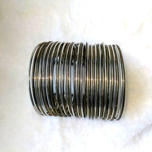 Muted Gold and Silver Cuff